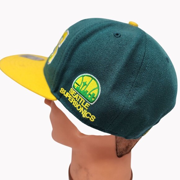 Seattle Supersonics 47 Brand Snapback Hat  Hardwood Classics Adjustable - Picture 8 of 10